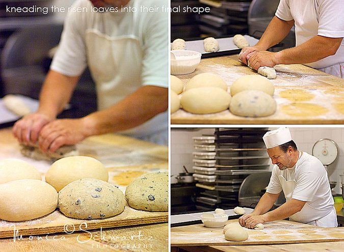 Kneading-bread-dough-into-shape