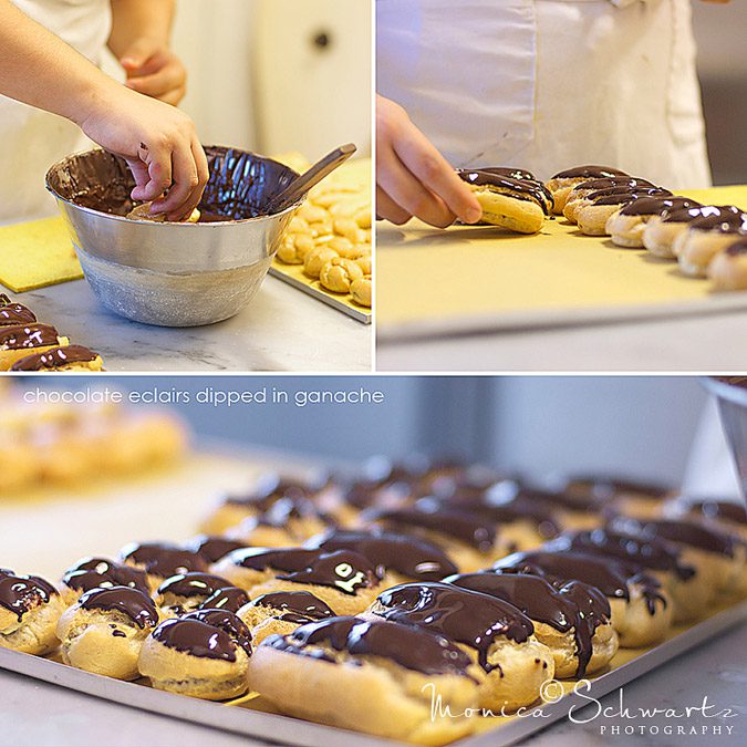 Prepping-chocolate-eclairs