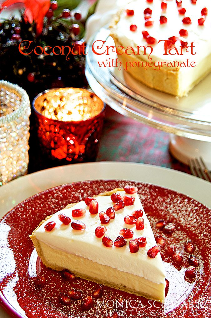 Recipe-for-coconut-cream-tart-with-pomegranate