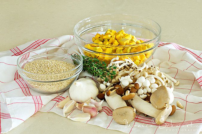 Ingredients for quinoa salad