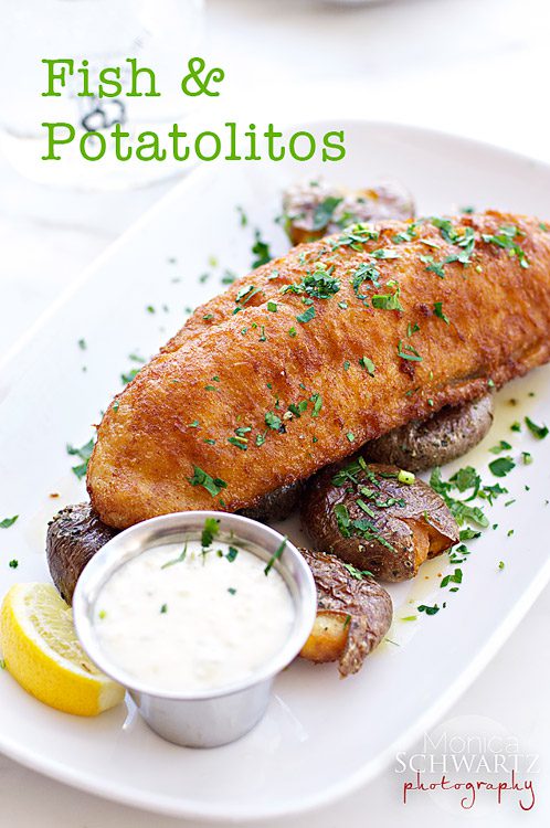 Fish and Potatolitos at Salito's Restaurant in Sausalito