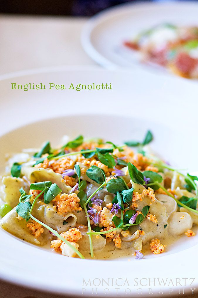 English-Pea-Angolotti-pasta-at-The-Girl-and-The-Fig-Restaurant-in-Sonoma-California