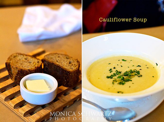 Bread-and-butter-and-Cauliflower-Soup-at-The-Girl-and-The-Fig-Sonoma-California-restaurant