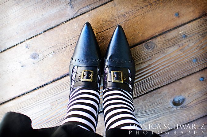 Halloween-witch-costume-black-shoes-striped-stockings
