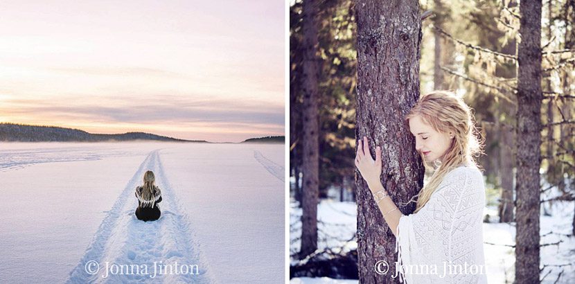 Swedish Forest in Winter by photographer Jonna Jinton