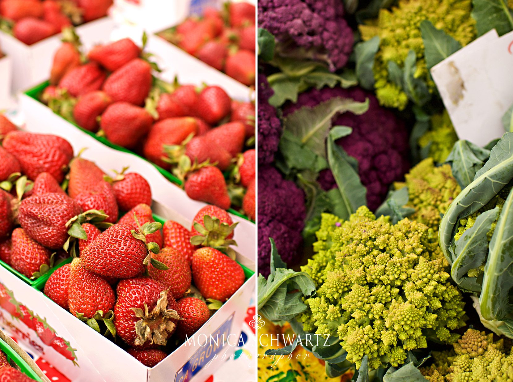 Strawberries-and-cauliflower-at-the-farmers-market-in-Carmel-by-the-Sea-California