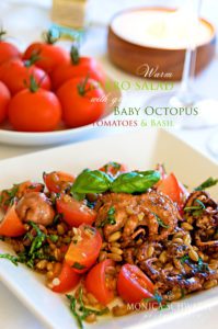 Recipe-for-Warm-Farro-Salad-with-grilled-Baby-Octopus-Tomatoes-and-Basil