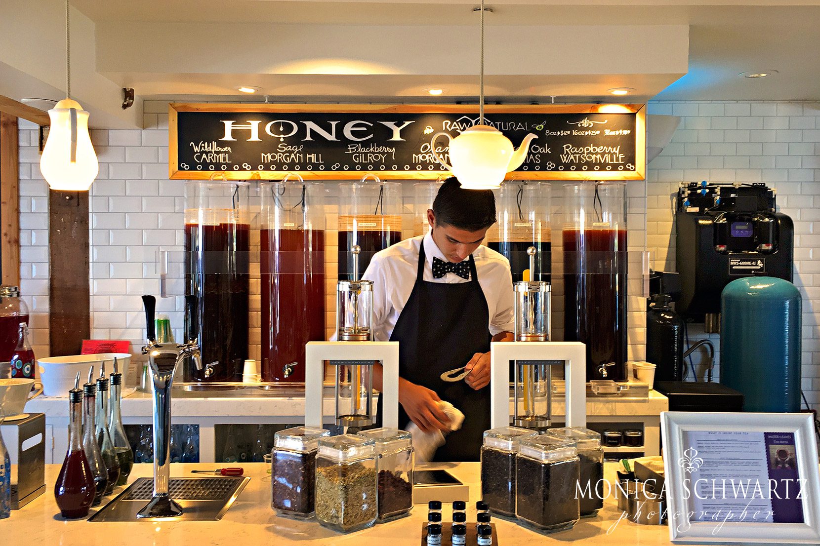 Local-honey-at-Water-plus-Leaves-coffee-shop-at-Fishermans-Wharf-in-Monterey-California