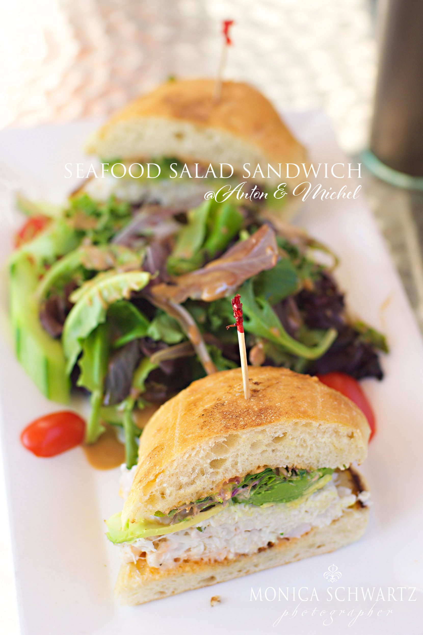 Seafood-Sandwich-with-Salad-at-Anton-and-Michel-restaurant-Carmel-by-the-Sea-California
