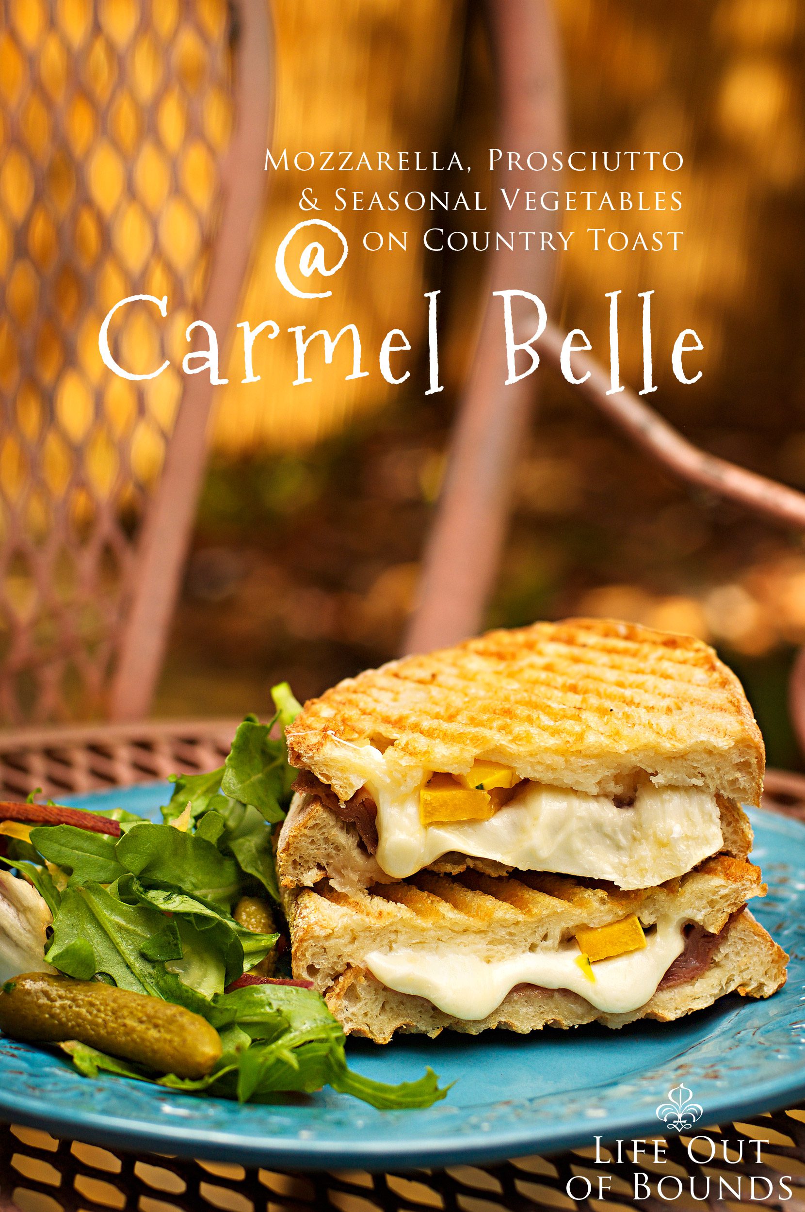 Mozzarella-prosciutto-and-season-vegetable-grilled-sandwich-by-Carmel-Belle-cafe-in-Carmel-by-the-Sea-California