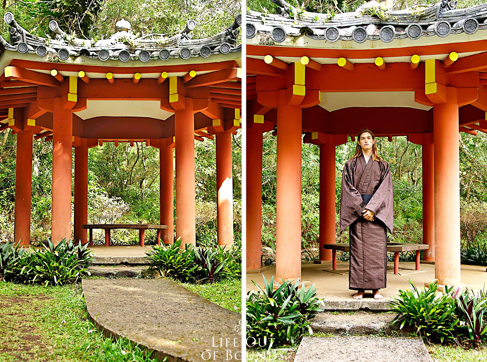 Meditation-gazebo-in-the-garden-at-Byodo-In-Temple-Kaneohe-Oahu-Hawaii