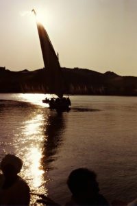 Felucca-on-the-Nile-near-Aswan-Egypt-at-sunset-photography-by-Monica-Schwartz