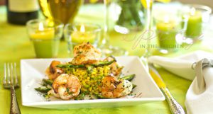 Saffron-Barley-with-Asparagus-and-Shrimp-Recipe