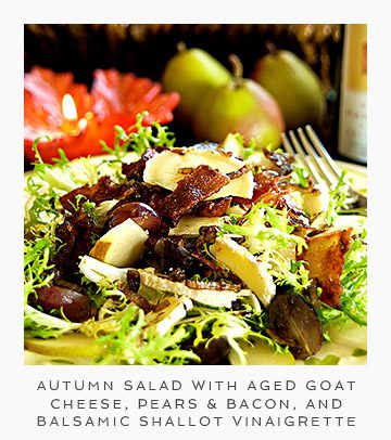 Autumn-Salad-with-Aged-Goat-Cheese-Pears-and-Bacon-and-Balsamic-Shallot-Vinaigrette-recipe