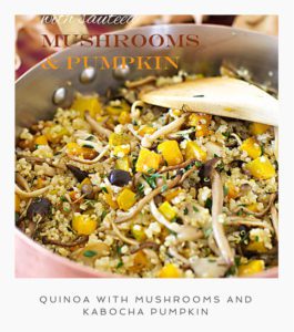 Recipe-for-Quinoa-with-Mushrooms-and-Kabocha-Pumpkin