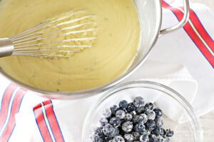 Blended-batter-for-bundt-cake-with-lemon-blueberries-and-thyme