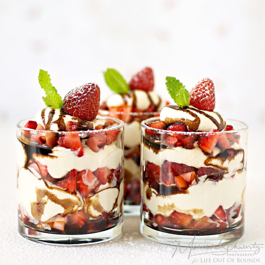 Strawberry & Mascarpone Cream with Balsamic Reduction | Life Out of Bounds