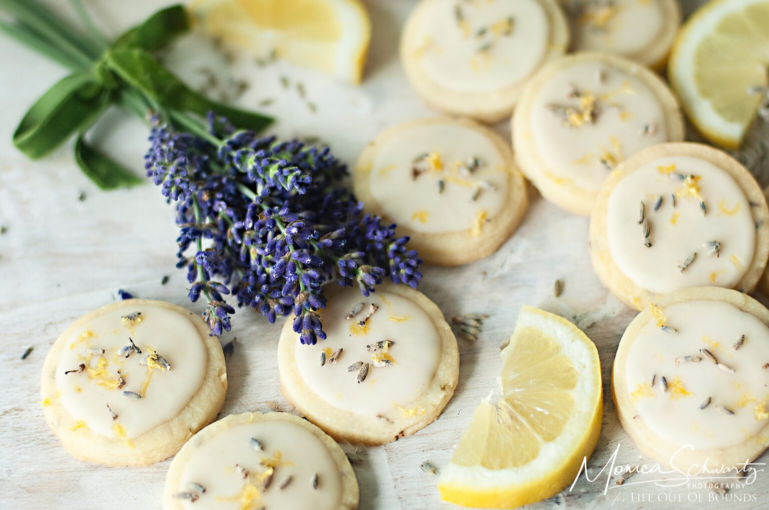 LEMON AND LAVENDER SHORTBREAD COOKIES | Life Out of Bounds