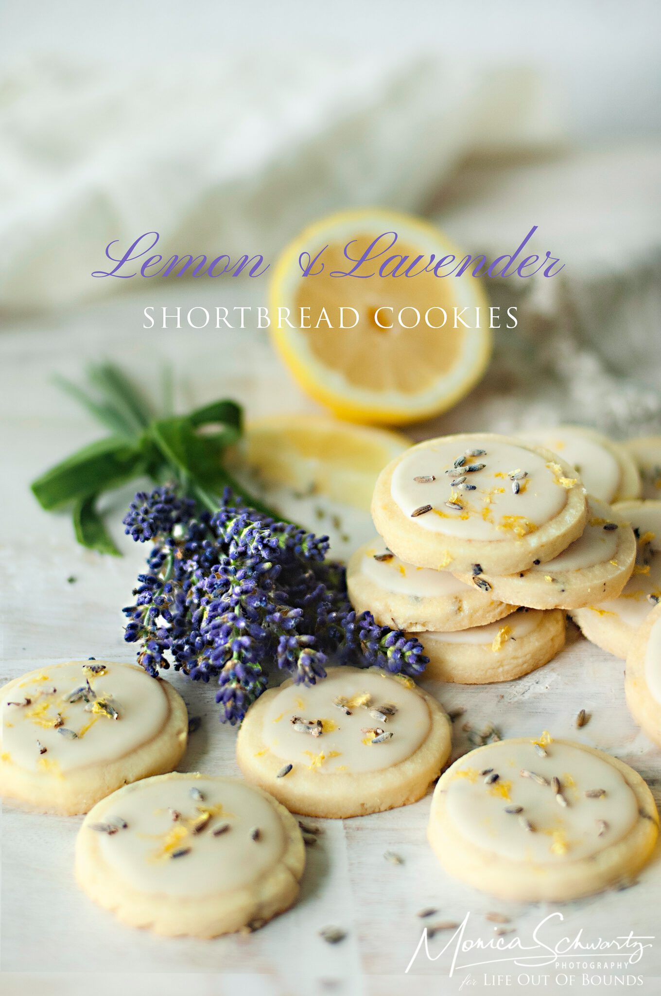 LEMON AND LAVENDER SHORTBREAD COOKIES | Life Out Of Bounds