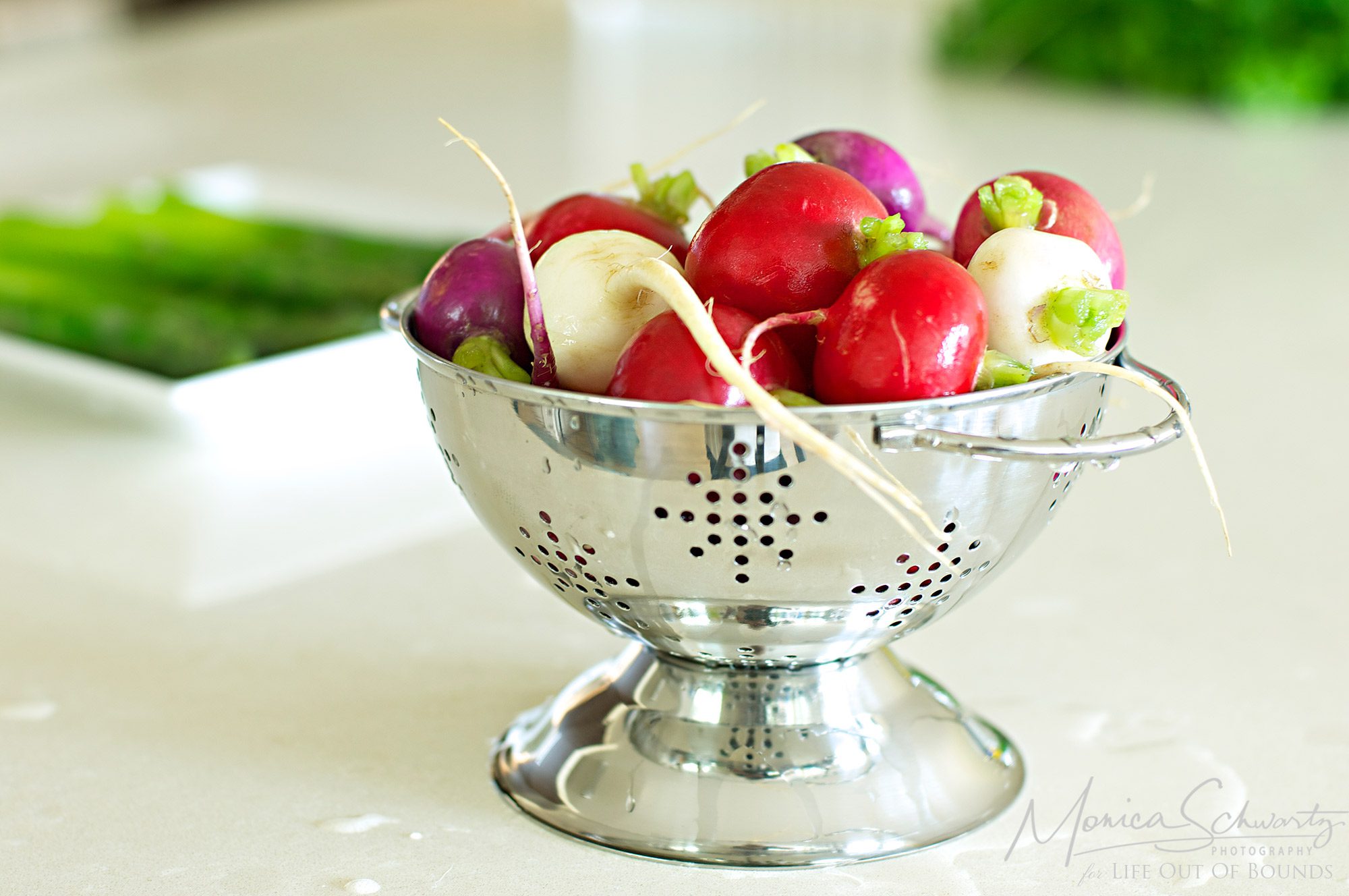 Rainbow-radishes-for-Asparagus-Mimosa-Salad-recipe