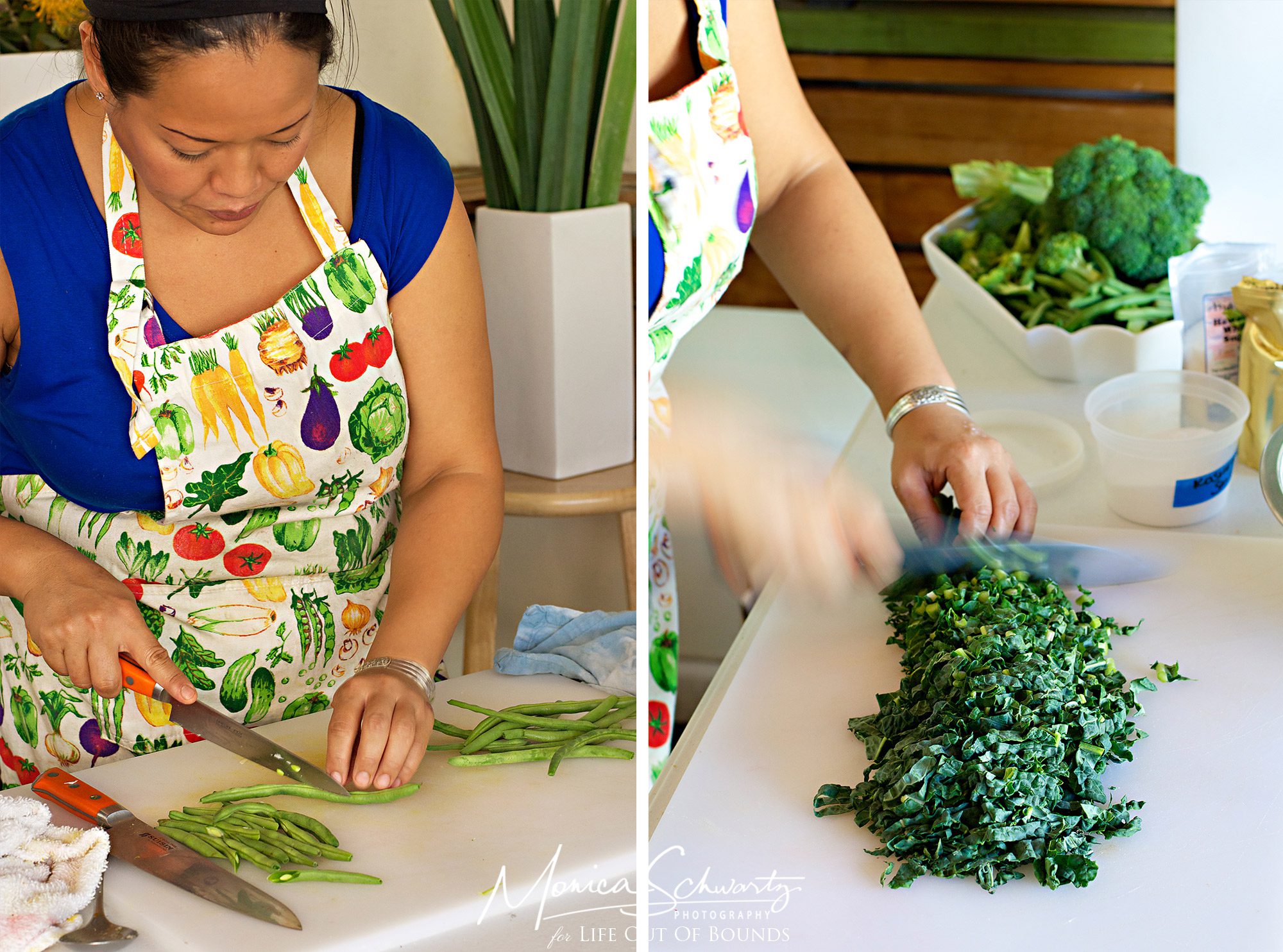Chef-Lee-Anne-Wong-prepping-in-the-kitchen-Honolulu-Hawaii