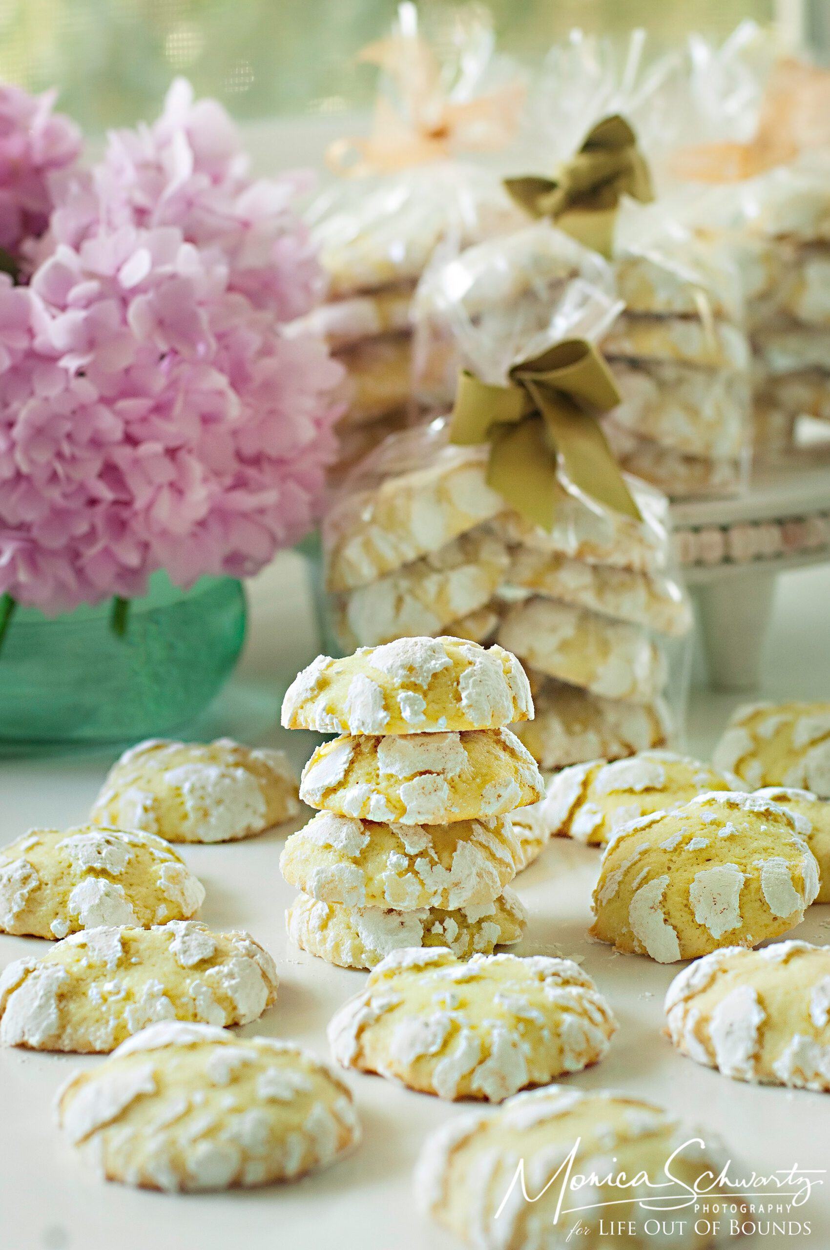 My recipe for Lemon Cream Crinkle Cookies