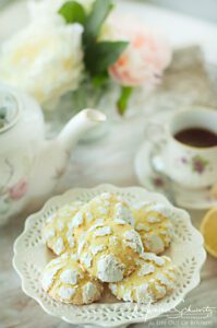 My recipe for Lemon Cream Crinkle Cookies