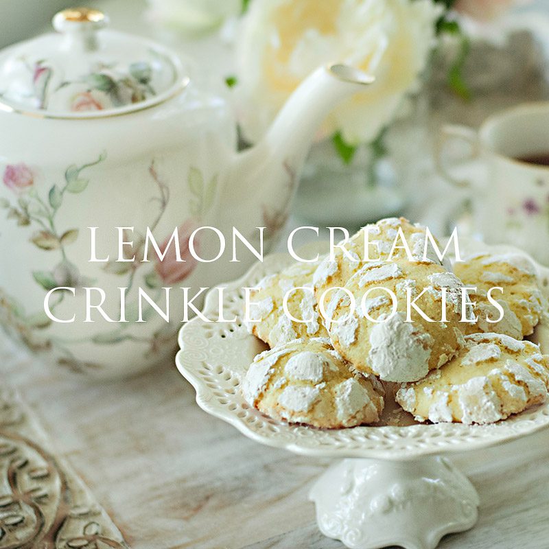 Lemon Cream Crinkle Cookies Downloadable Recipe in English