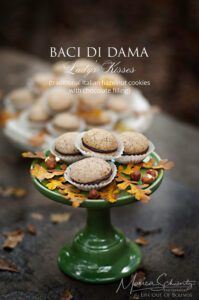 Baci di Dama - Lady's Kisses - traditional Italian hazelnut cookies with chocolate filling - home baking as a business