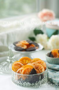 Candied Orange Slices dipped in Chocolate