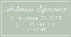 Fall Equinox 2025 sidebar widget