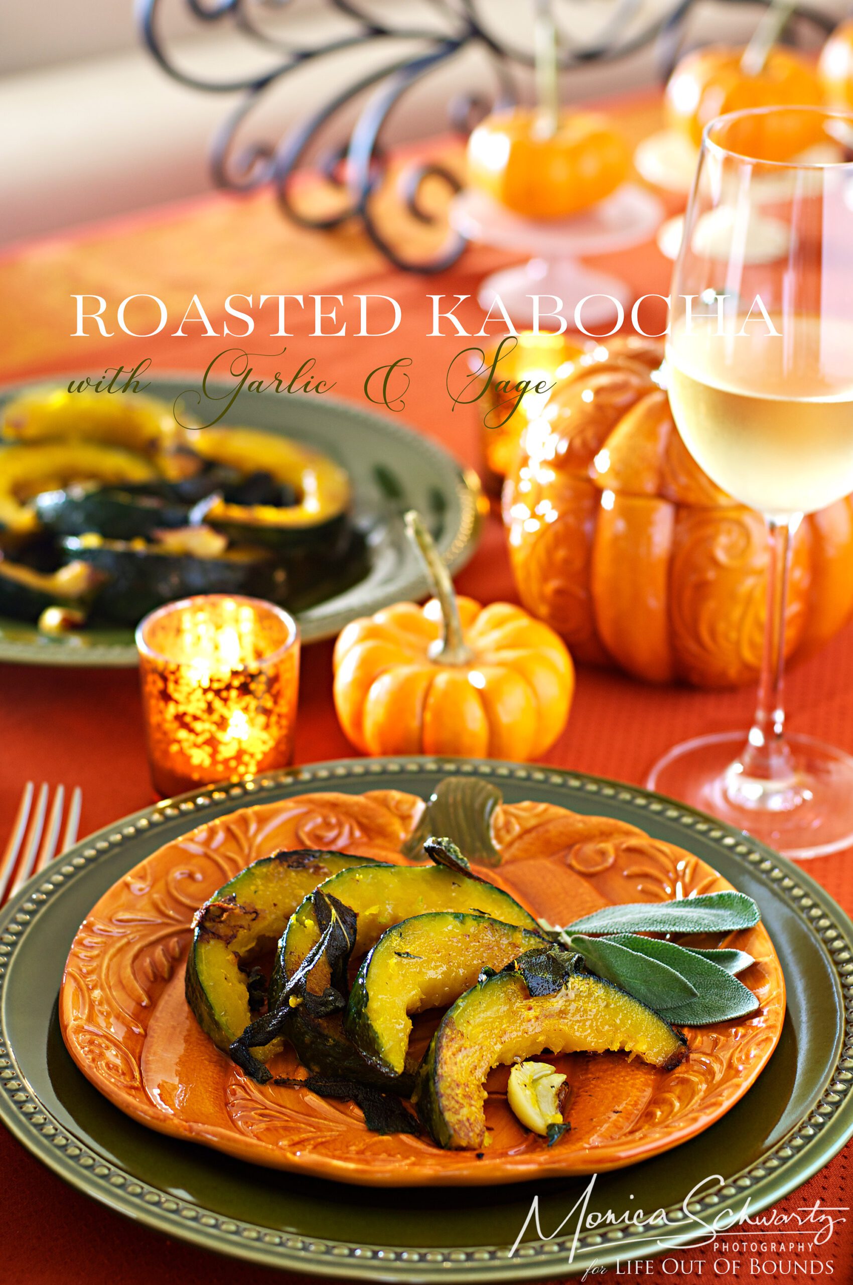 Roasted Kabocha Squash with Garlic and Sage, recipe