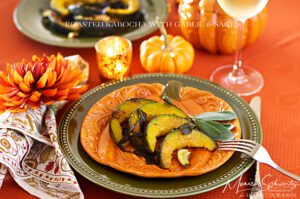 Roasted Kabocha Squash with Garlic and Sage, recipe