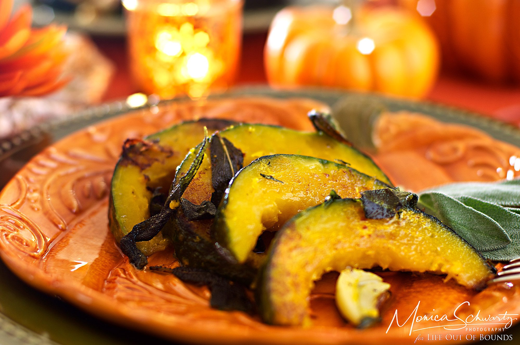 Roasted Kabocha Squash with Garlic and Sage, recipe
