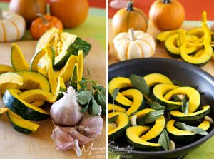 Roasted Kabocha Squash with Garlic and Sage, recipe