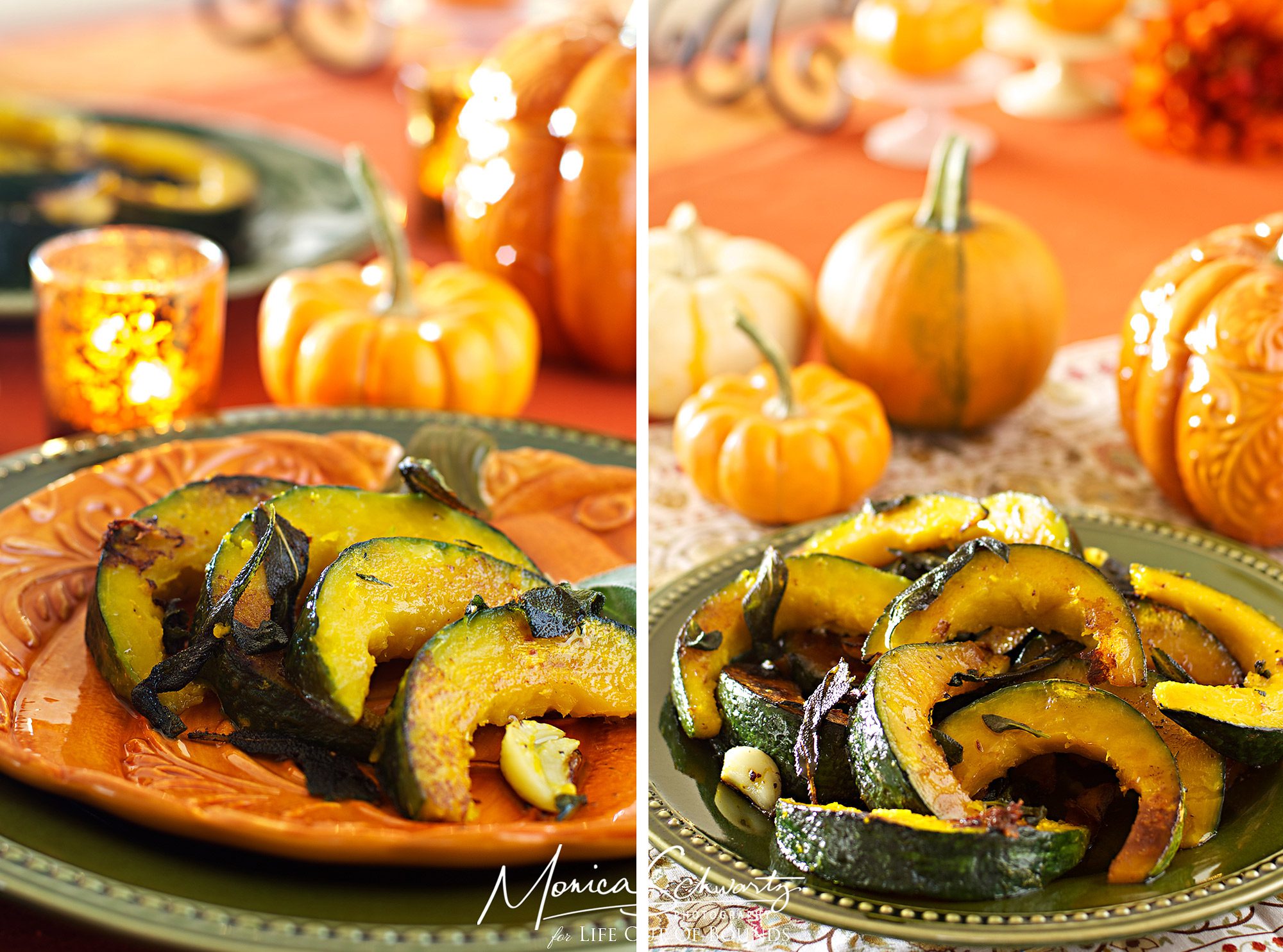 Roasted Kabocha Squash with Garlic and Sage, recipe