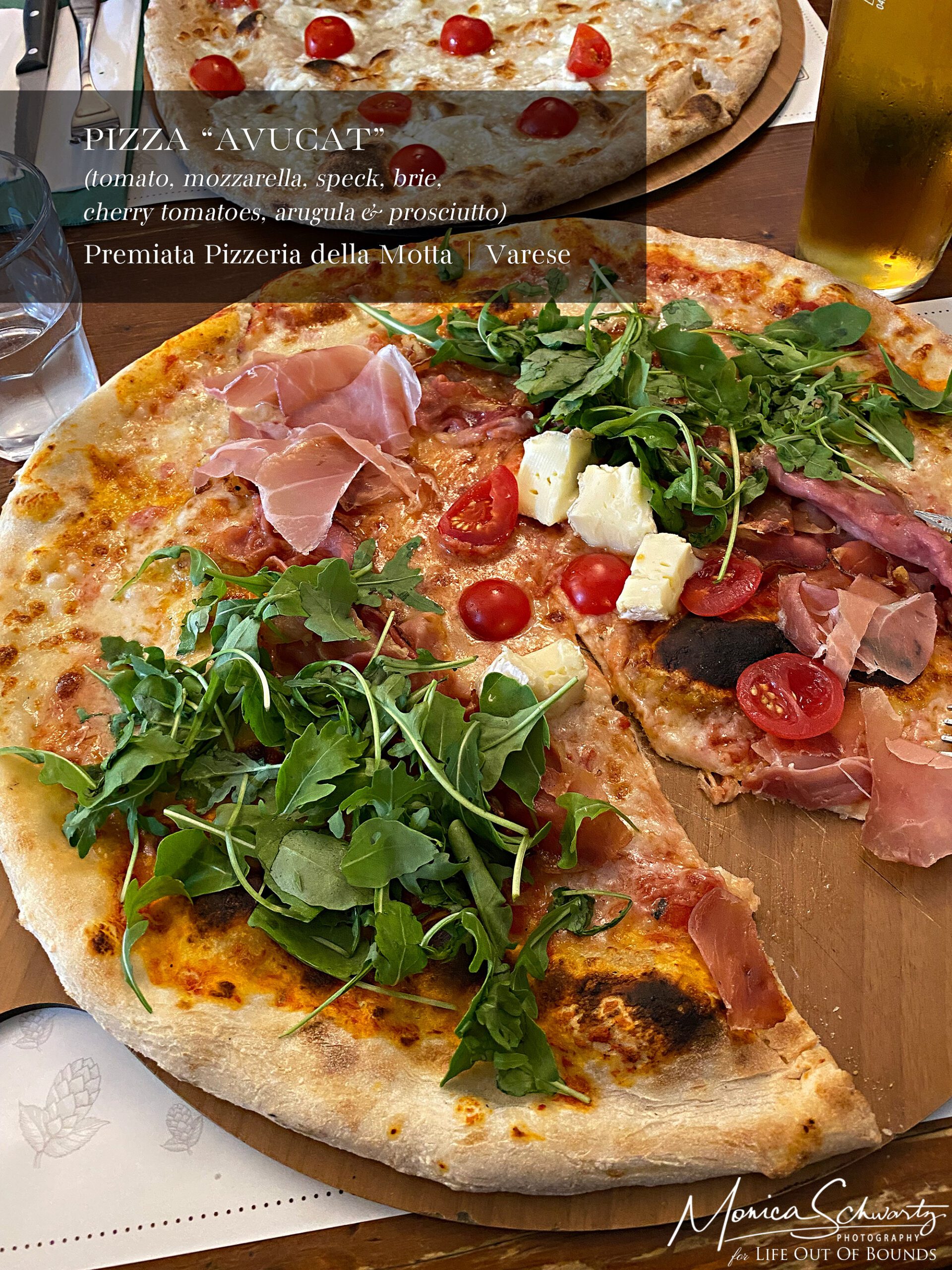 Pizza "Avucat" at Premiata Pizzeria della Motta in Varese, Italy