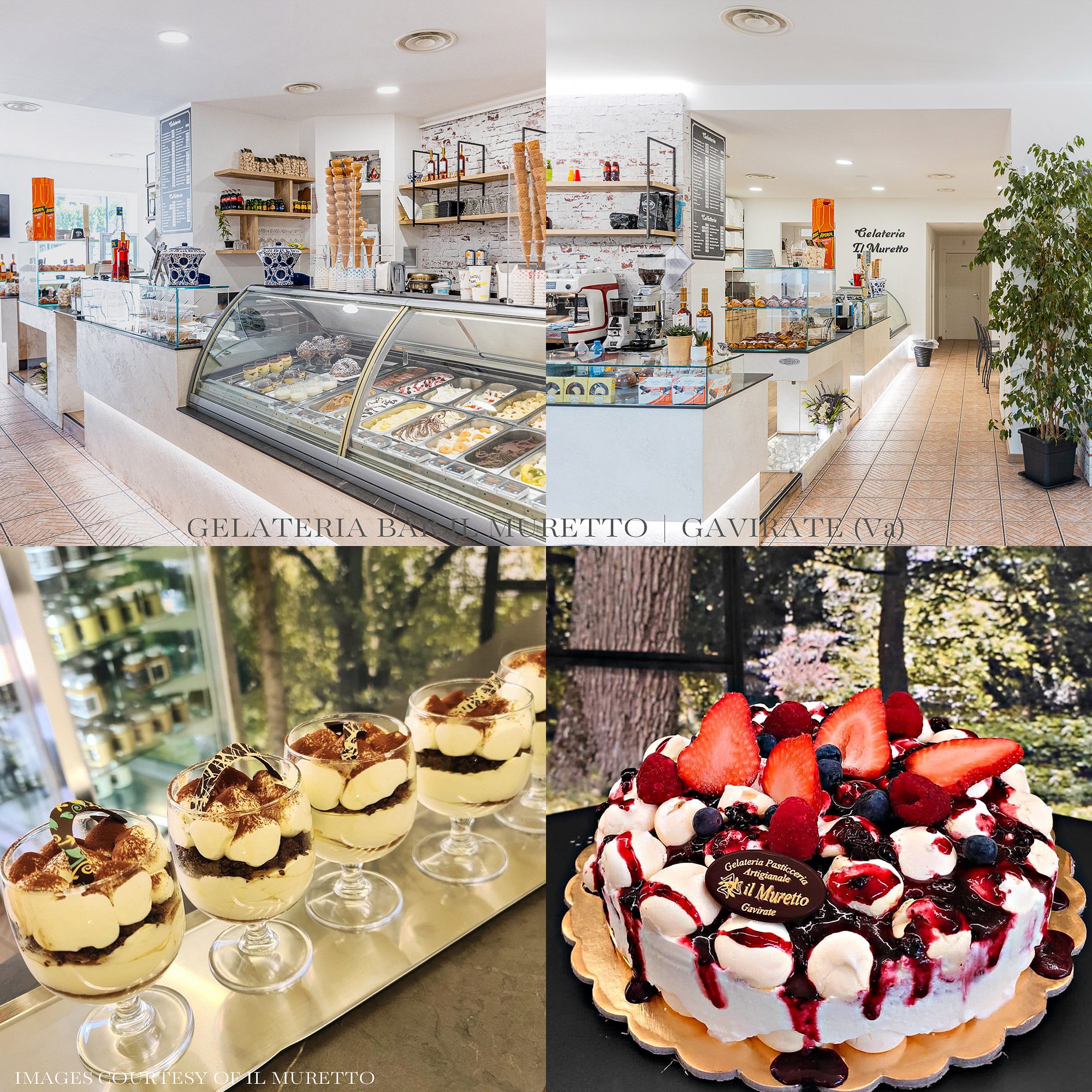 Gelateria Bar Ice Cream Shop Il Muretto in Gavirate (Varese), Italy