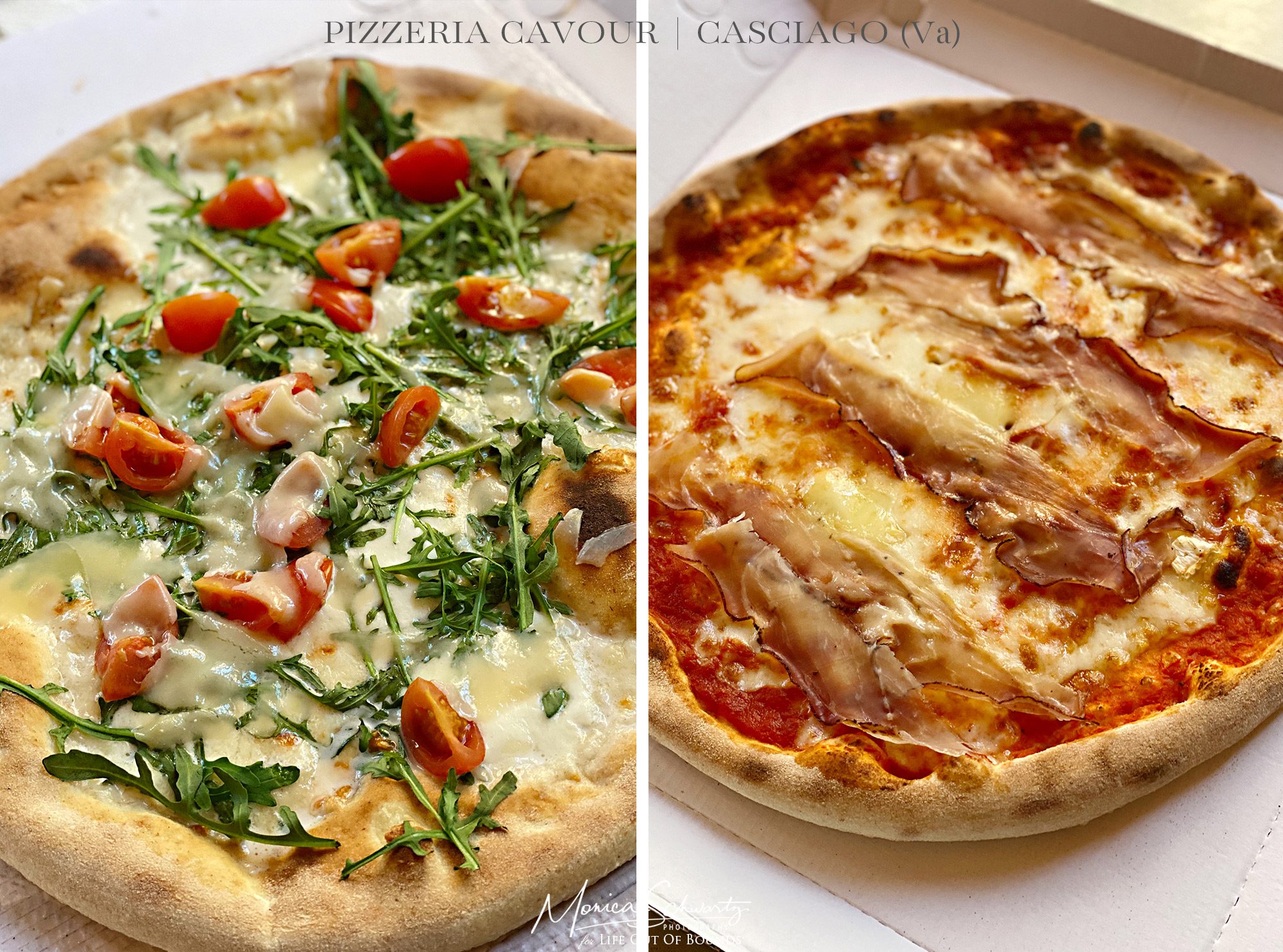 Pizzas delivered by Pizzeria Cavour in Casciago (Varese), Italy