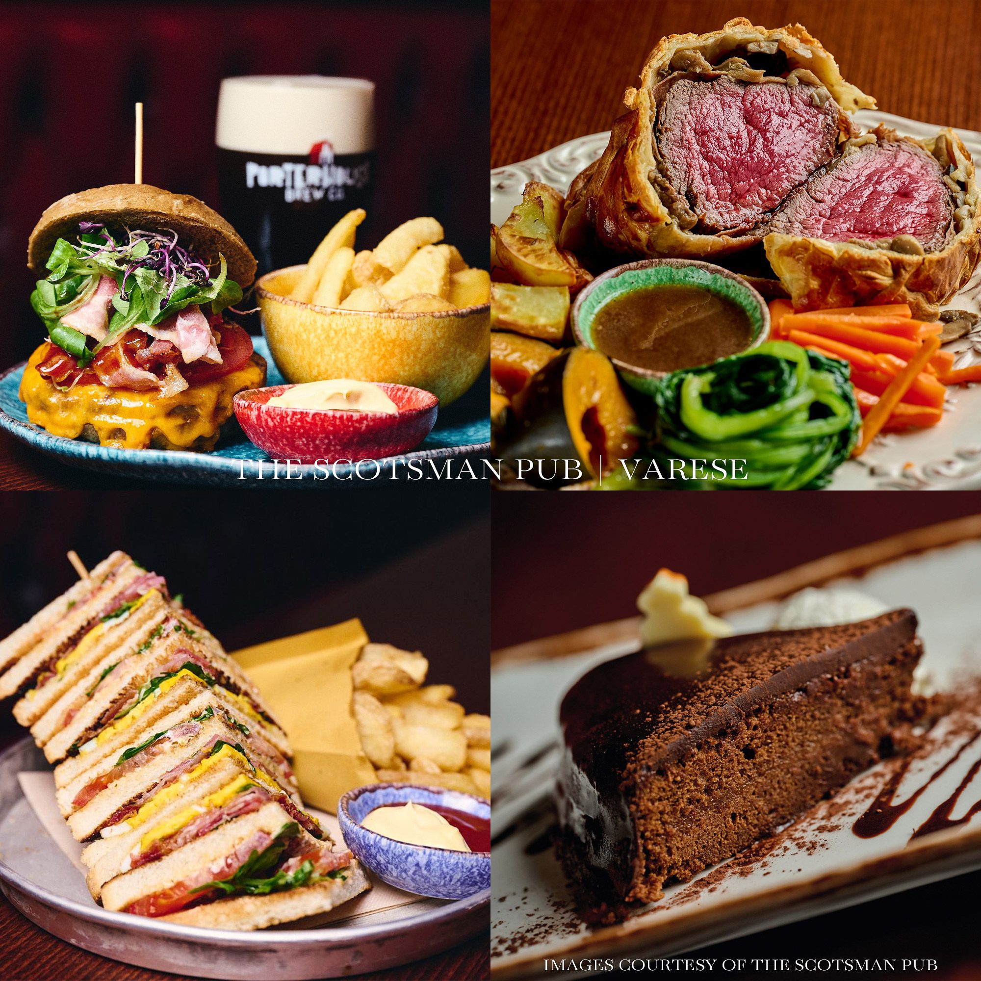 Scrumptious pup food at The Scotsman Pub in Varese, Italy