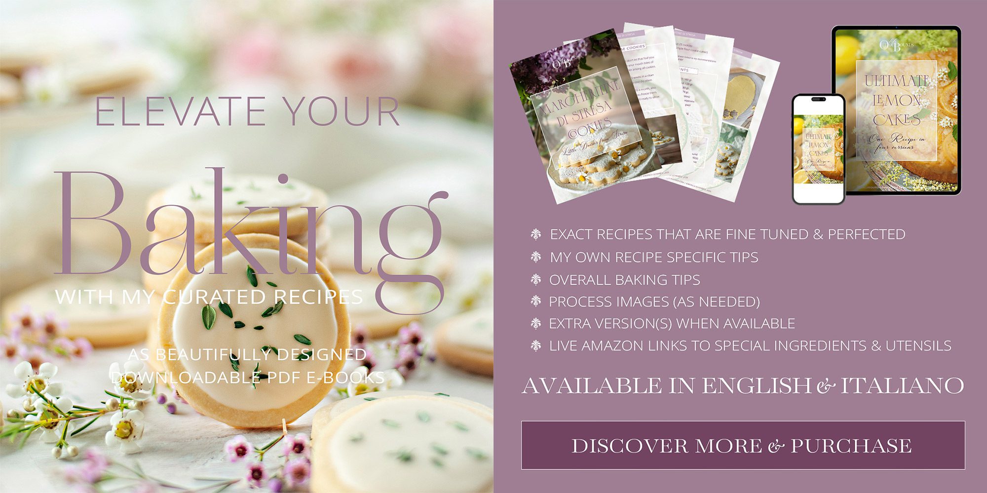 Curated Recipes for Sale widget for bottom of post